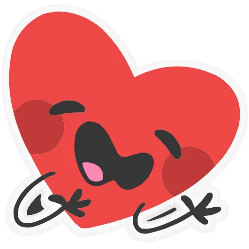 Стикер 19 Набор эмоджи с Сердцеедиком из ВК в HD качестве