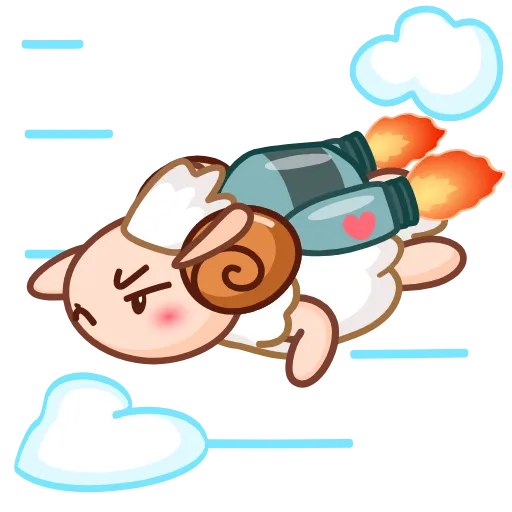 🏃 Стикер «Lamby» для Telegram