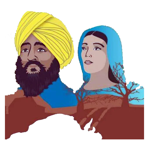 👳‍♀️ Стикер «ਉਦਾਸ ਚਿੱਤ» для Telegram