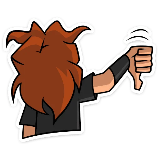👎 Стикер «Хэви • Metal Family» для Telegram