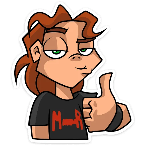 👍 Стикер «Хэви • Metal Family» для Telegram