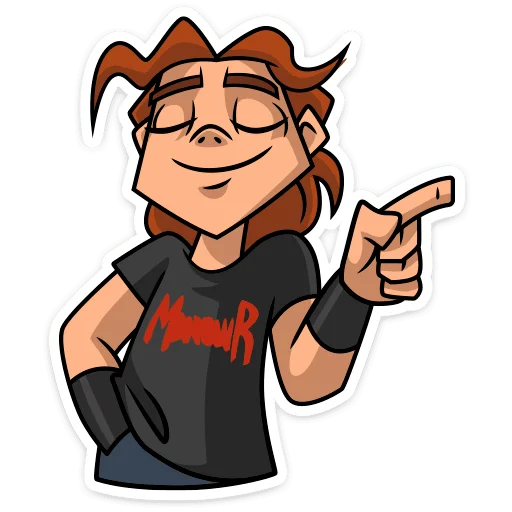 😌 Стикер «Хэви • Metal Family» для Telegram
