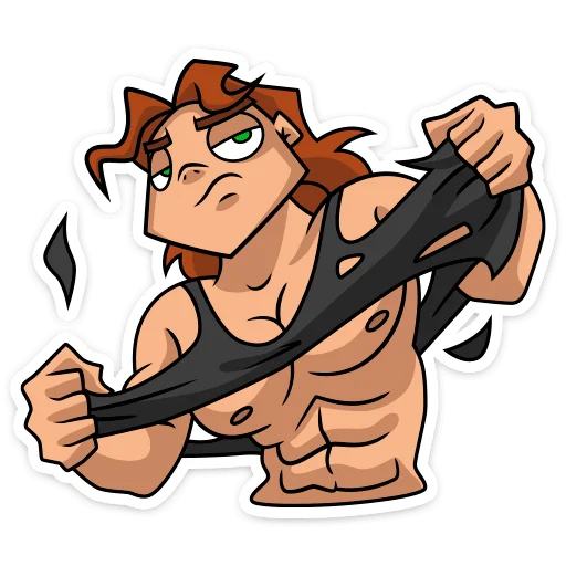 👹 Стикер «Хэви • Metal Family» для Telegram