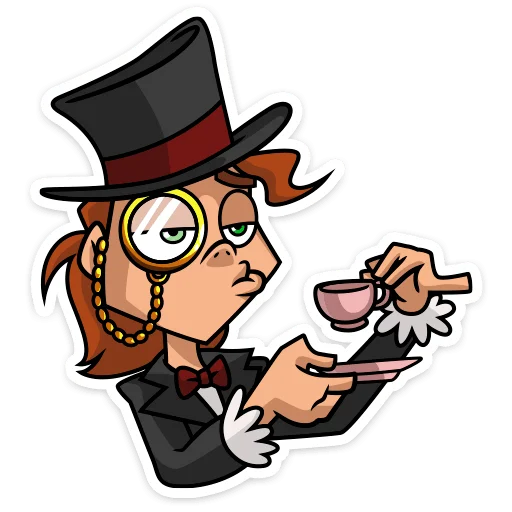 ☕️ Стикер «Хэви • Metal Family» для Telegram