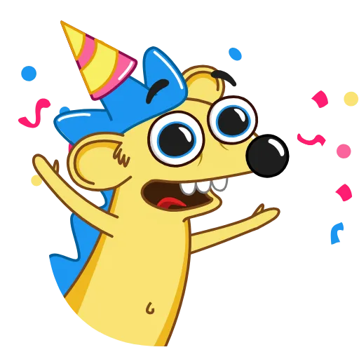 🥳 Стикер «Ned the Hedgehog» для Telegram