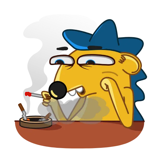 😒 Стикер «Ned the Hedgehog» для Telegram
