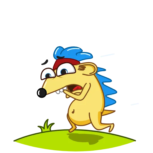🏃‍♀️ Стикер «Ned the Hedgehog» для Telegram