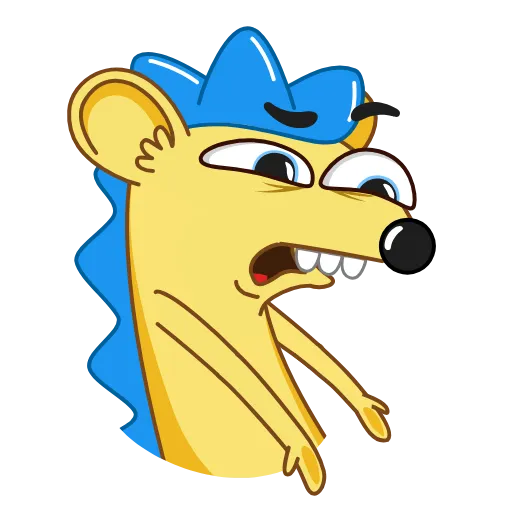 😕 Стикер «Ned the Hedgehog» для Telegram