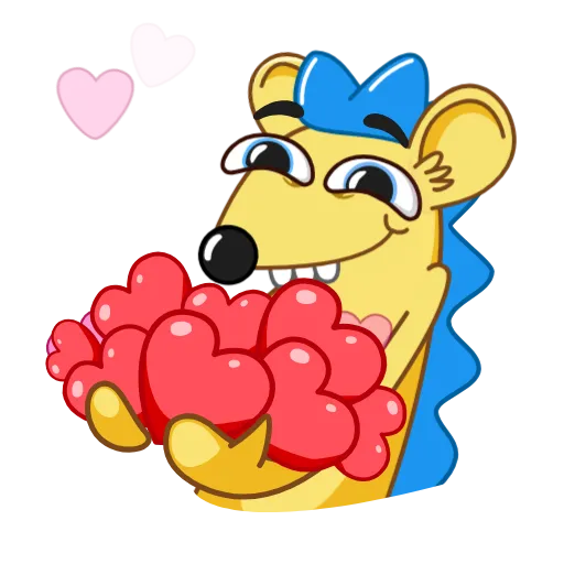 ❤️ Стикер «Ned the Hedgehog» для Telegram