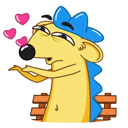 😘 Стикер «Ned the Hedgehog» для Telegram