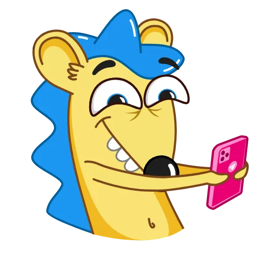 😛 Стикер «Ned the Hedgehog» для Telegram