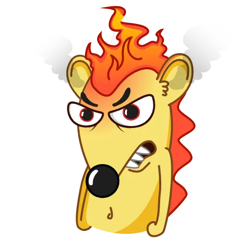 😡 Стикер «Ned the Hedgehog» для Telegram