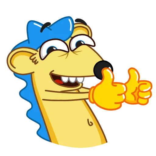👍 Стикер «Ned the Hedgehog» для Telegram
