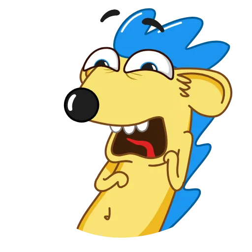 😱 Стикер «Ned the Hedgehog» для Telegram
