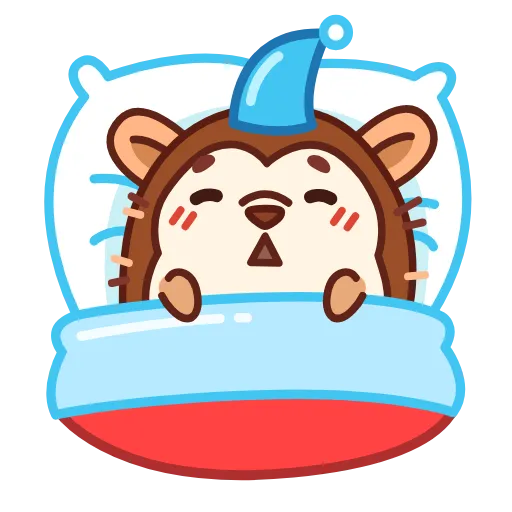 😴 Стикер «Ёжик» для Telegram