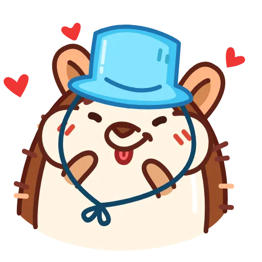 😍 Стикер «Ёжик» для Telegram