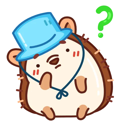 Стикерпак Ёжик для Telegram