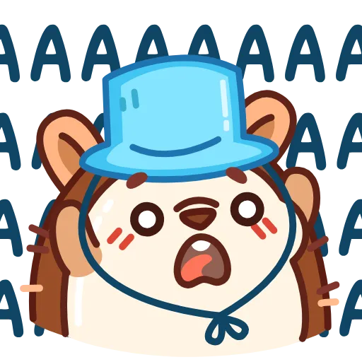 😧 Стикер «Ёжик» для Telegram