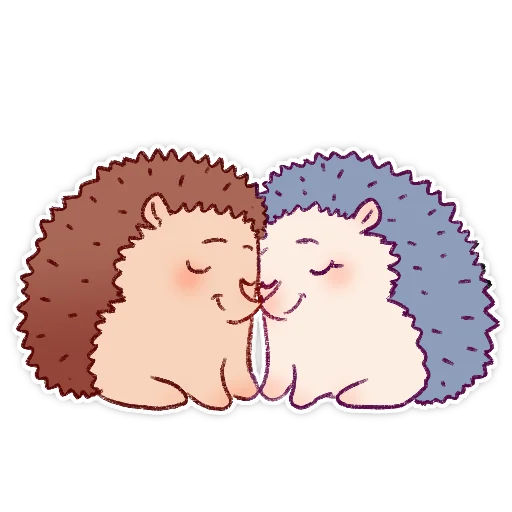 ❤️ Стикер «Їжачки» для Telegram
