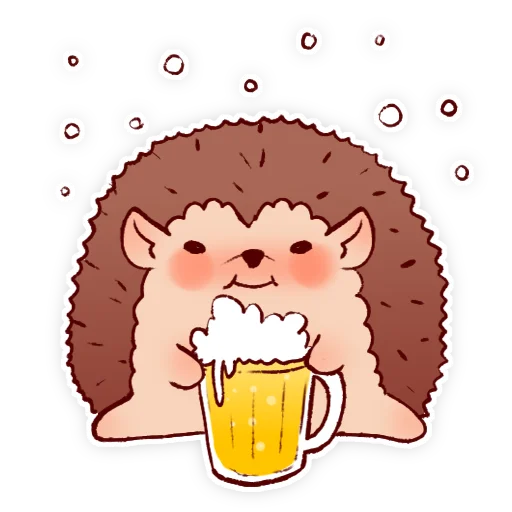 🍺 Стикер «Їжачки» для Telegram