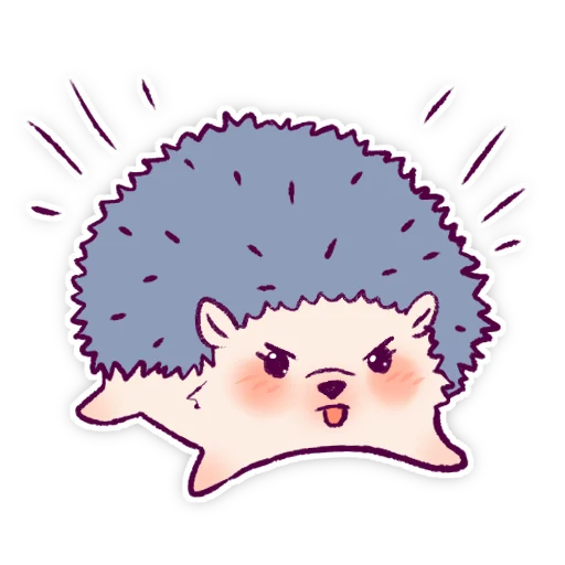 😝 Стикер «Їжачки» для Telegram