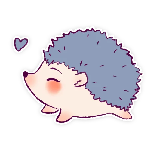 😘 Стикер «Їжачки» для Telegram
