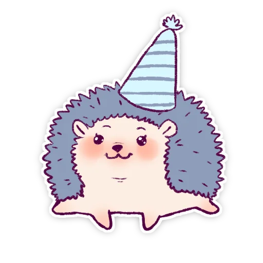 🥳 Стикер «Їжачки» для Telegram