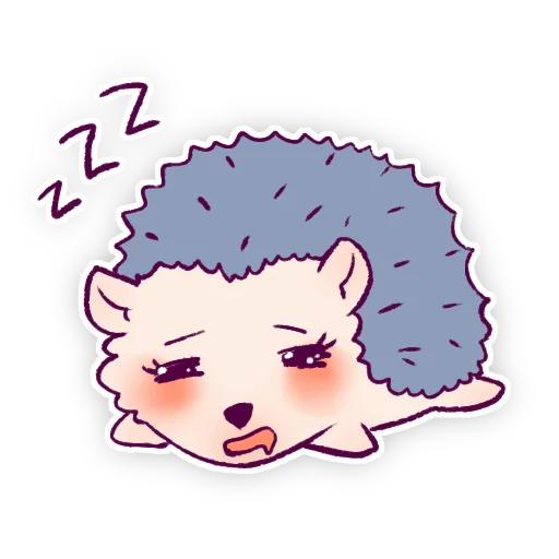 😴 Стикер «Їжачки» для Telegram