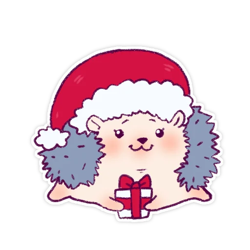 🎄 Стикер «Їжачки» для Telegram