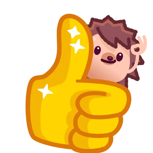 👍 Стикер «Hedgehoge» для Telegram