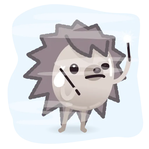🔎 Стикер «Hedgehoge» для Telegram