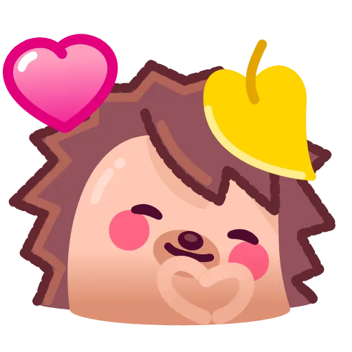 😘 Стикер «Hedgehoge» для Telegram