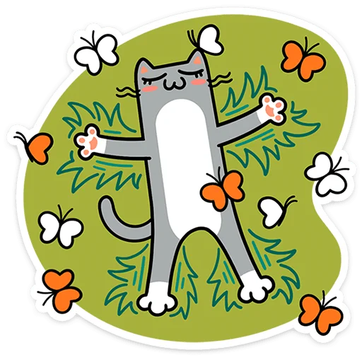⭐ Стикер «Коты-гедонисты» для Telegram