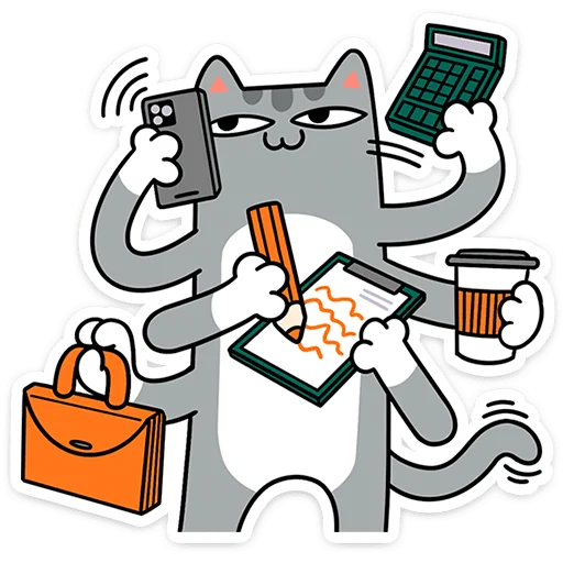 ⭐ Стикер «Коты-гедонисты» для Telegram