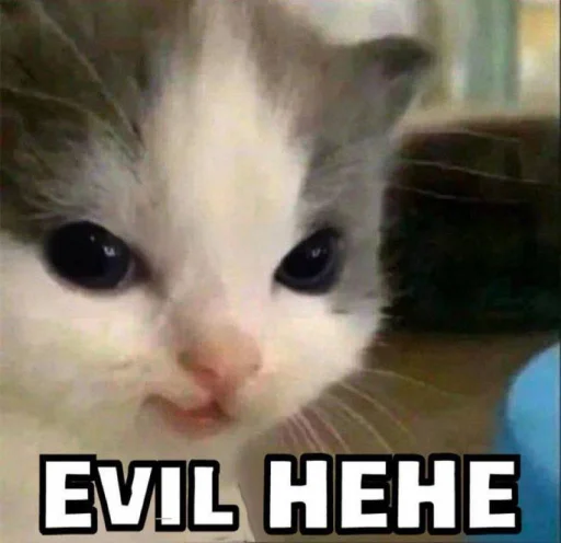 😈 Стикер «хехе» для Telegram