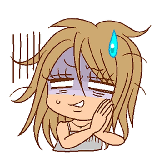 😰 Стикер «2000s gyaru» для Telegram