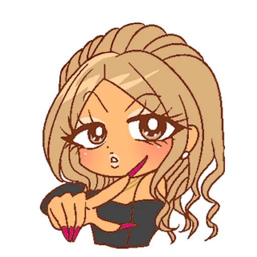 🫵 Стикер «2000s gyaru» для Telegram