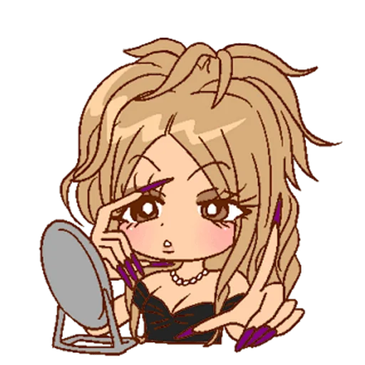 💄 Стикер «2000s gyaru» для Telegram