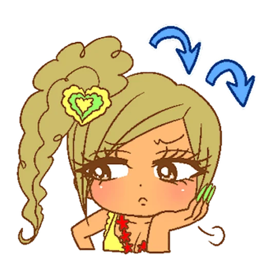 😒 Стикер «2000s gyaru» для Telegram