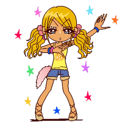 💃 Стикер «2000s gyaru» для Telegram