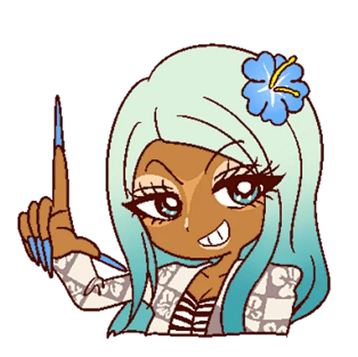 😏 Стикер «2000s gyaru» для Telegram