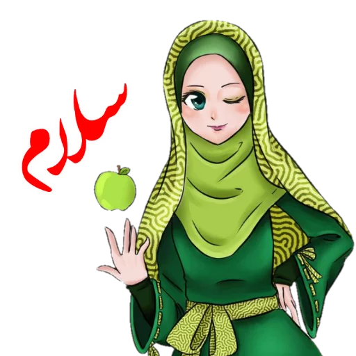 Стикерпак ?دخترانه با حجاب? для Telegram