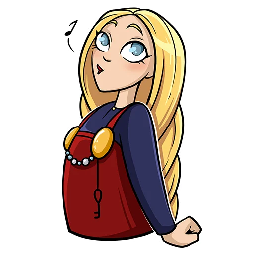 😇 Стикер «Helga the Viking song» для Telegram