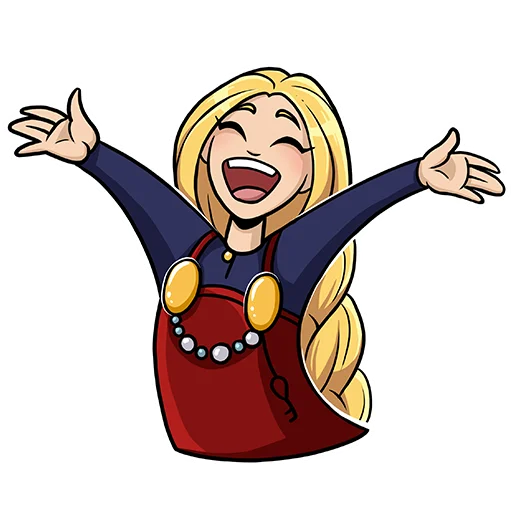 😃 Стикер «Helga the Viking song» для Telegram