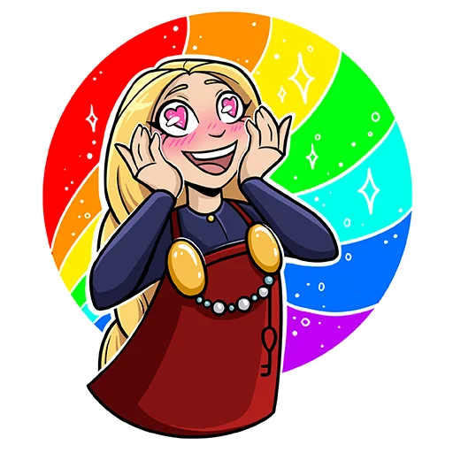 😍 Стикер «Helga the Viking song» для Telegram