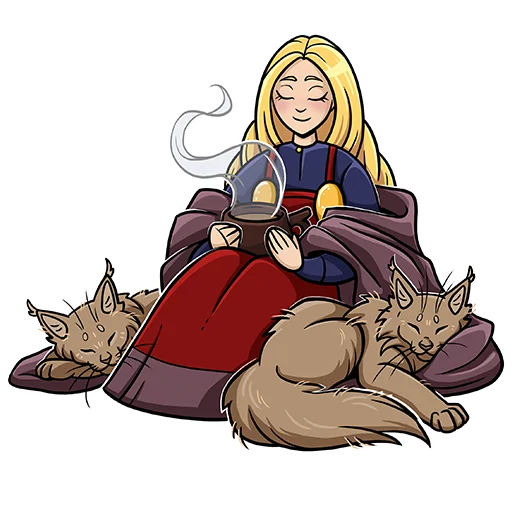 😴 Стикер «Helga the Viking song» для Telegram