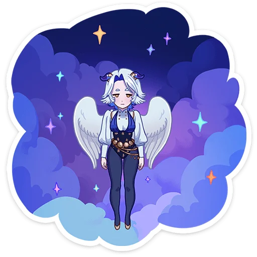 🌌 Стикер «Гелия» для Telegram