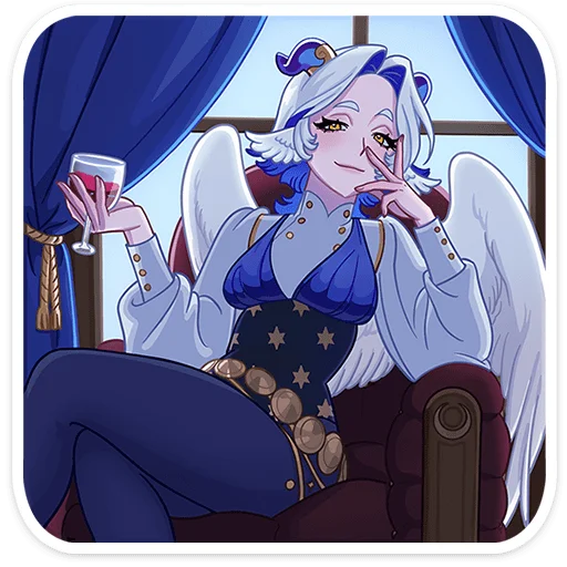 👸 Стикер «Гелия» для Telegram