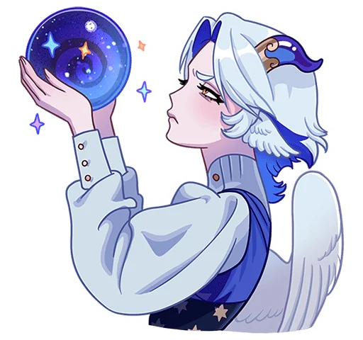 🔮 Стикер «Гелия без надписей» для Telegram