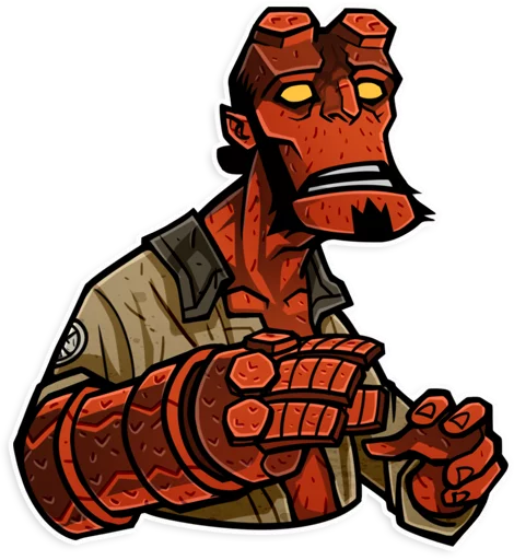 😨 Стикер «Hellboy» для Telegram